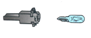 GLOBE & HOLDER 24V MIN BAYONET