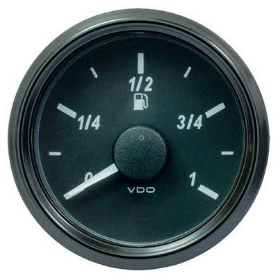 Fuel Gauge, Single Viu, Range 0-1, 90-5 oHms