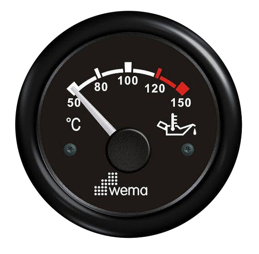 OIL TEMP 12V 40-120 C/W DROP/RESISTOR