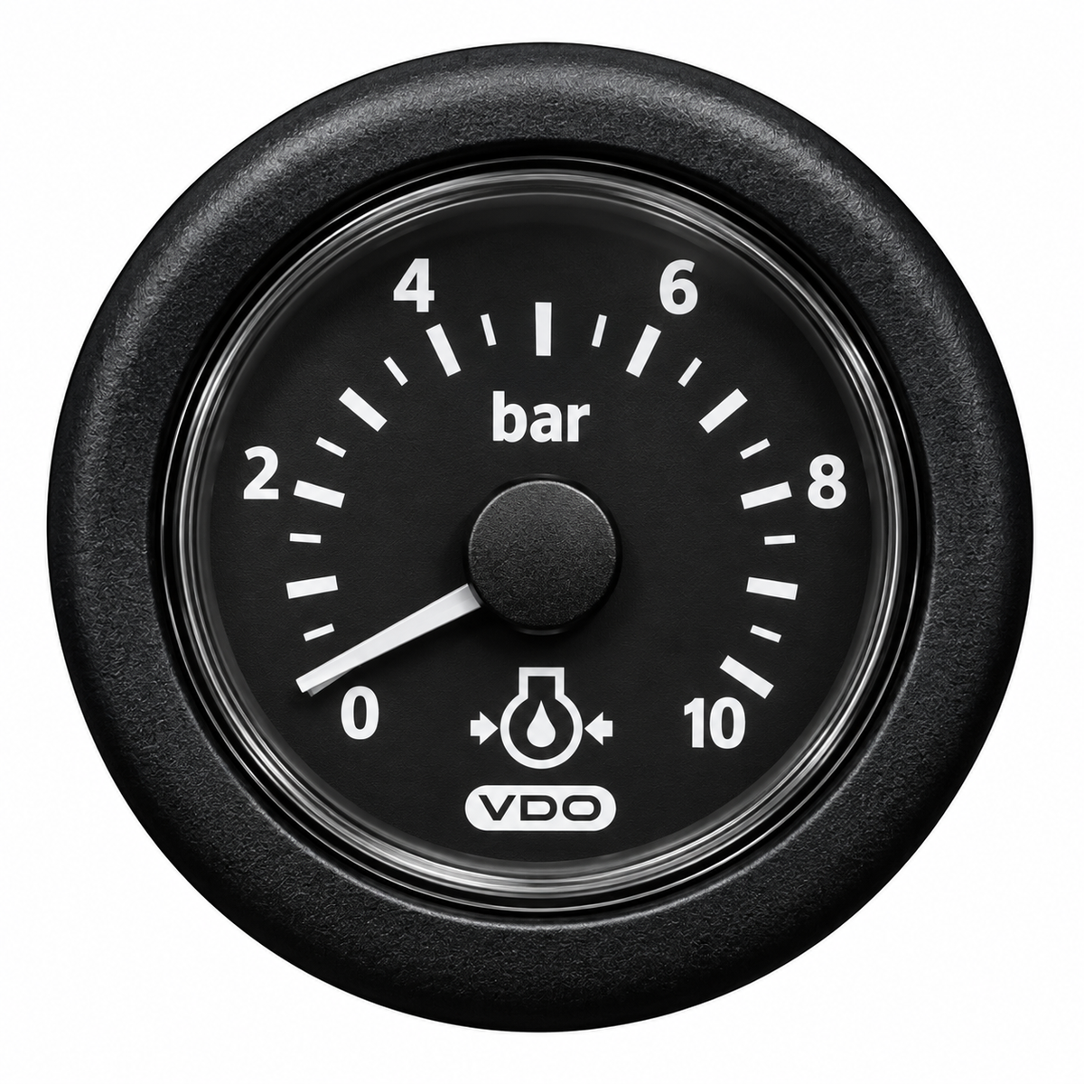 PRESSURE GAUGE 0-10 BAR 52MM CAN