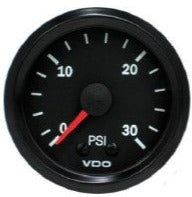 Mechanical Pressure Gauge Cockpit Vision, 0-30 PSI, 52mm