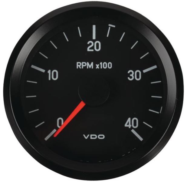 Tachometer Cockpit International, 0-4000 RPM, 80mm, 12V