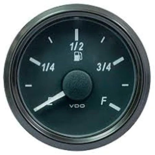 Fuel Gauge, Single Viu, Range E-F, 240-33 oHms