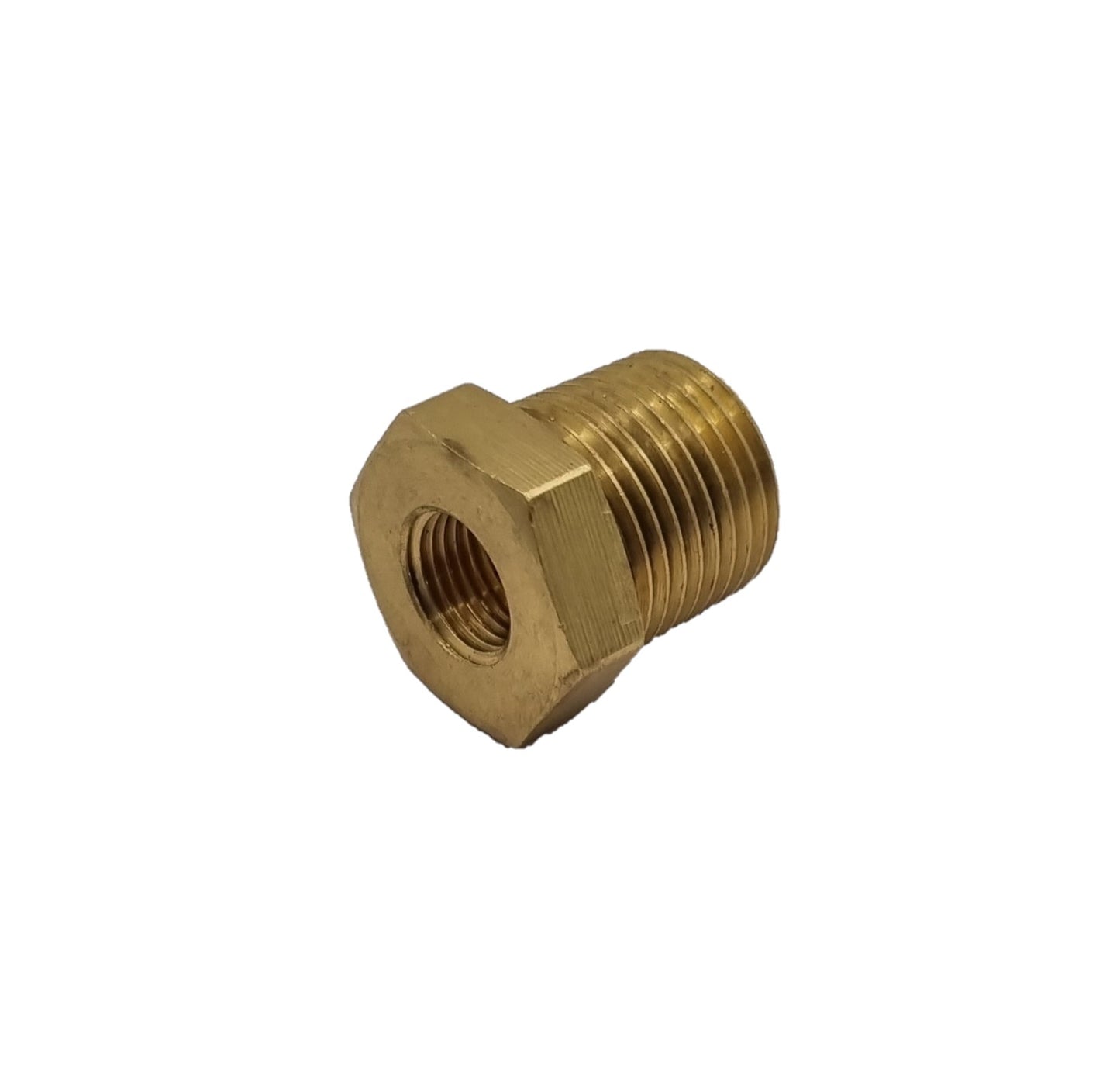 Sender Thread Adaptor. Internal Thread 1/8"-27NPTF, External Thread 3/8"18NPTF