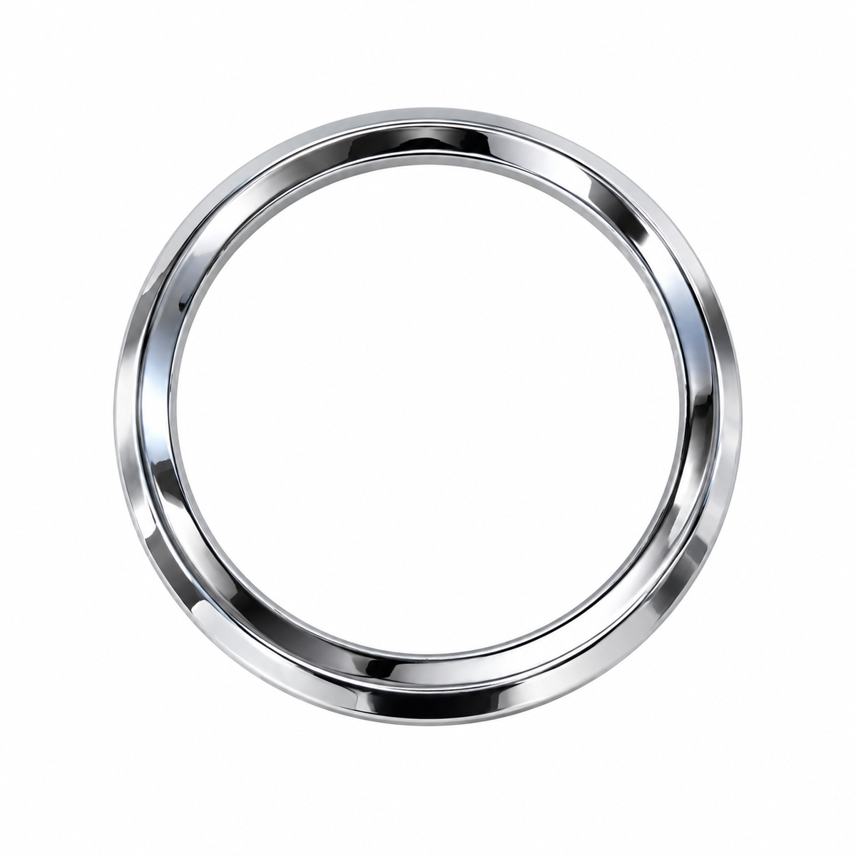 BEZEL VEE CHROME 80MM