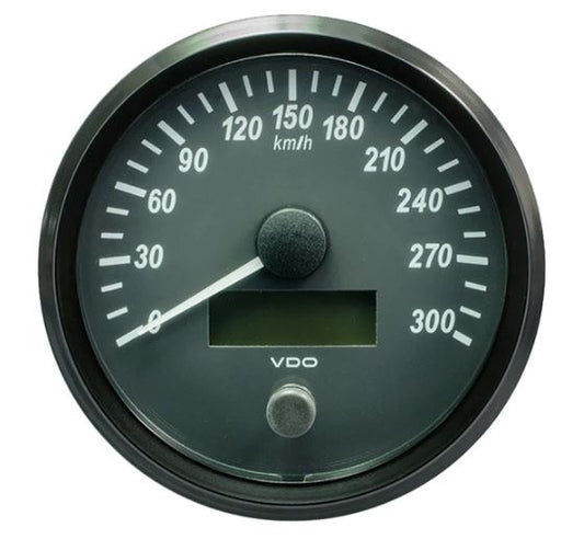 Speedometer, Single Viu, 100mm, Range 0-300 kph