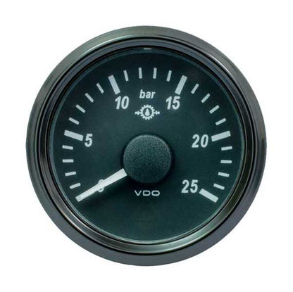Pressure Gauge (Transmission), Single Viu, 52mm, 0-5V, Range 0-25 Bar, 10-180 oHms