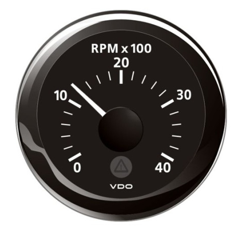 TACHO VIEWLINE BLACK 0-4000 52MM