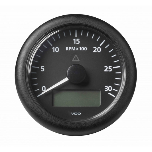 TACHOURMETER VIEWLINE BLACK 0-3000 85MM