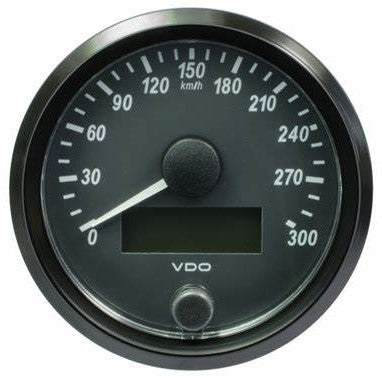 Speedometer, Single Viu, 80/85mm, Range 0-300 kph