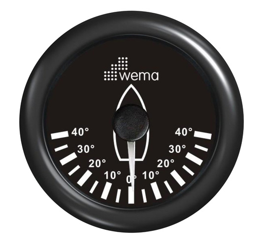 WEMA RUDDER ANGLE GAUGE 52MM 12/24V