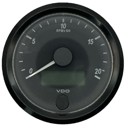 Tachourmeter, Single Viu, Range 0-2000 RPM, 80/85mm