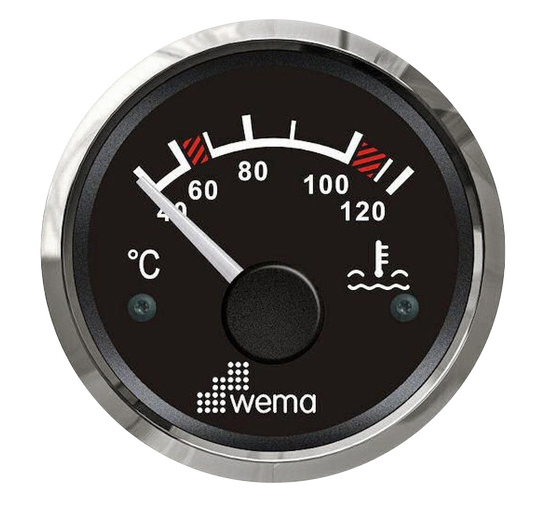 WATER TEMP 12V 40-120 C/W D/R S/S BEZ