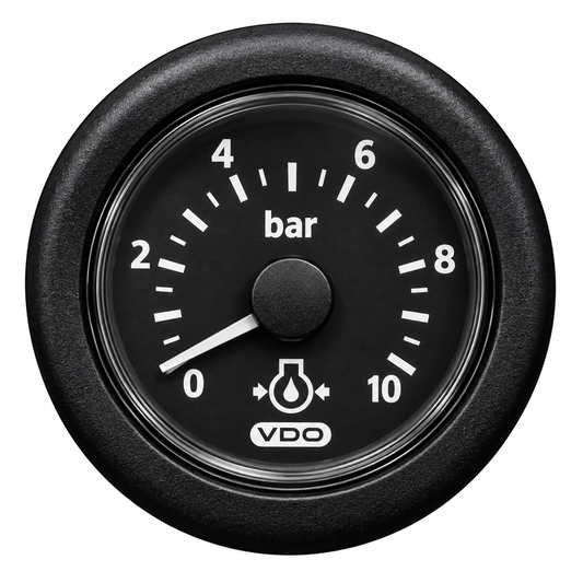 PRESSURE GAUGE 0-10 BAR 52MM CAN