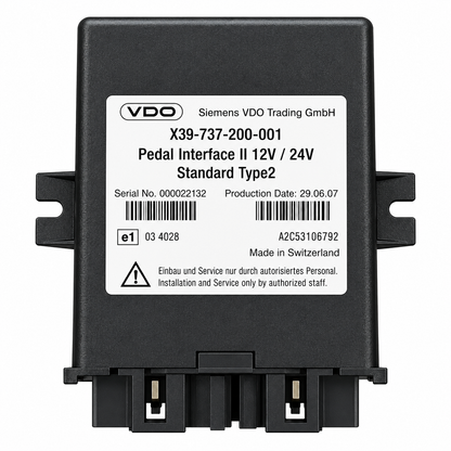 PEDAL INTERFACE STANDARD TYPE 2