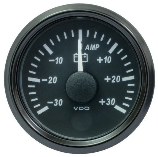 Ammeter, Single Viu, 52mm, Range -30A -0- +30A