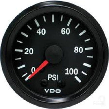 Mechanical Pressure Gauge Cockpit Vision, 0-100 PSI, 52mm