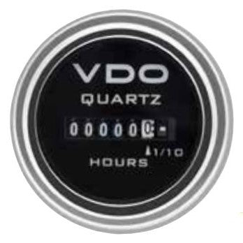 Hourmeter Round Non-illuminated 10-80V