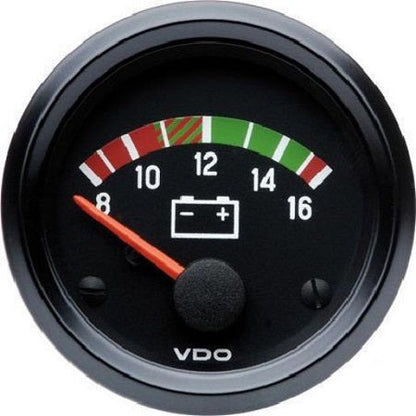 Voltmeter Cockpit International, Range 8-16V, 52mm