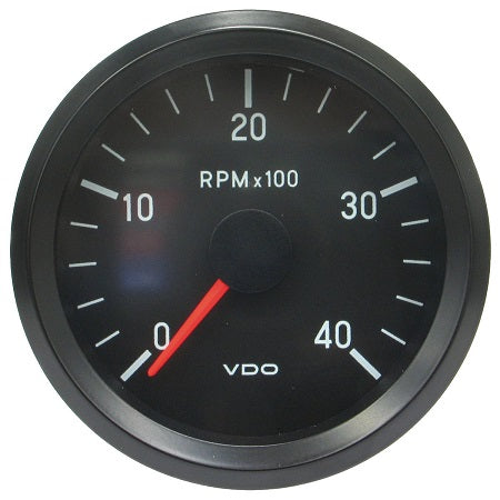 Tachometer Cockpit International, 0-4000 RPM, 80mm, 24V