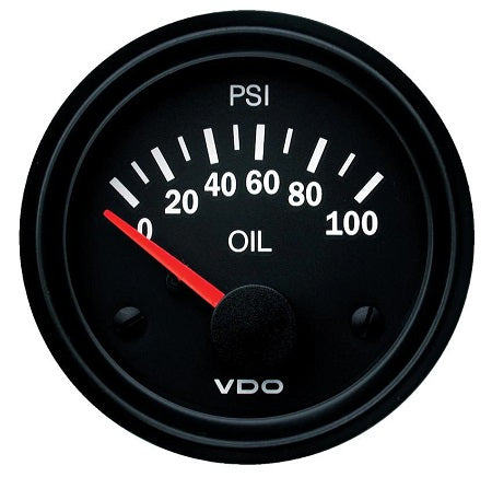 Pressure Gauge Vision, 0-100 PSI, 12V