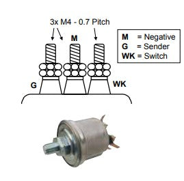 Oil/Air Pressure Sender Switch, 10 Bar, 1/8”-27NPTF
