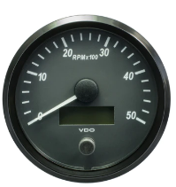 Tachourmeter, Single Viu, Range 0-5000 RPM, 80/85mm