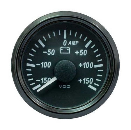 Ammeter, Single Viu, 52mm, Range -150A -0- +150A