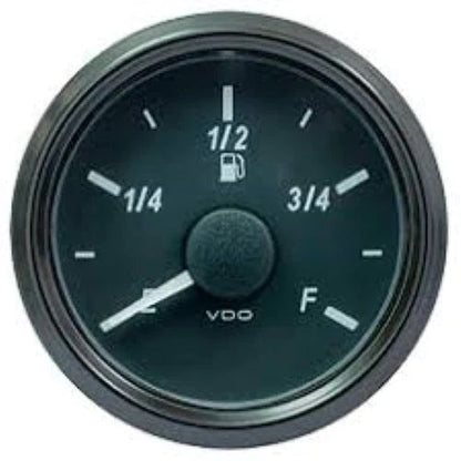 Fuel Gauge, Single Viu, Range E-F, 10-180 oHms