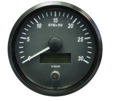 Tachourmeter, Single Viu, Range 0-3000 RPM, 80/85mm